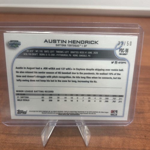 Cheap Sneaks Footwear/Sports Cards 2022 Topps Pro Debut Austin Hendrick Gold /50