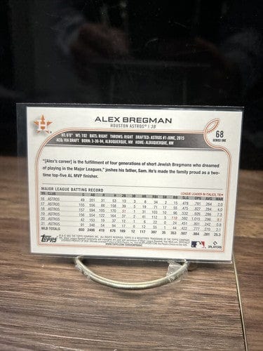 Cheap Sneaks Footwear/Sports Cards 2022 Topps Series 1 Base #68 Alex Bregman - Houston Astros