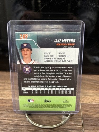Cheap Sneaks Footwear/Sports Cards 2022 Topps Stadium Club Jake Meyers RC #249 Houston Astros