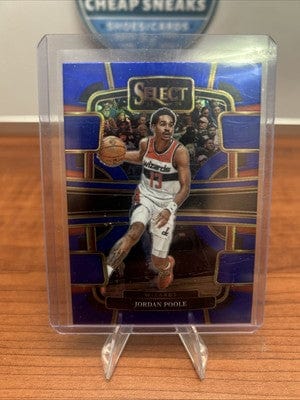 Cheap Sneaks Footwear/Sports Cards 2023-24 Panini Select - Concourse Blue Prizm #18 Jordan Poole Washingt