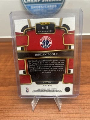Cheap Sneaks Footwear/Sports Cards 2023-24 Panini Select - Concourse Blue Prizm #18 Jordan Poole Washingt