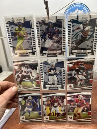 Cheap Sneaks Footwear/Sports Cards 2023 Absolute NFL  Football 18 Rookie Card Lot
