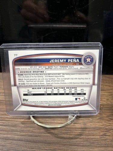Cheap Sneaks Footwear/Sports Cards 2023 Bowman Chrome #77 Jeremy Pena Mega Box Mojo Refractor