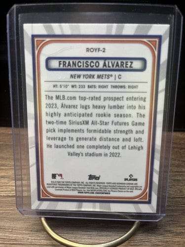 Cheap Sneaks Footwear/Sports Cards 2023 Bowman Chrome Mega Box Francisco Alvarez MOJO ROTY FAVORITES #ROY