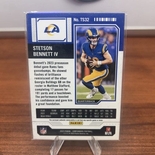 Cheap Sneaks Footwear/Sports Cards 2023 Panini Contenders Stetson Bennett IV #TS32 Rookie Ticket Jersey R