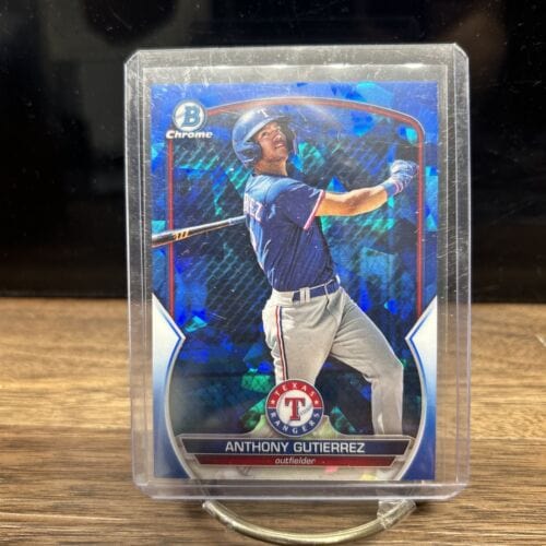 Cheap Sneaks Footwear/Sports Cards 2023 Topps Bowman Chrome Sapphire - BCP-166 Anthony Gutierrez - Texas