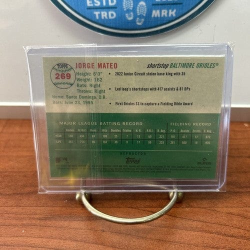 Cheap Sneaks Footwear/Sports Cards 2023 Topps Chrome Platinum Anniversary Refractors #269 Jorge Mateo