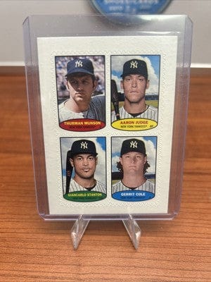 Cheap Sneaks Footwear/Sports Cards 2023 Topps Heritage Yankees Mini Stamp Judge Cole Stanton Munson