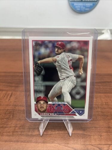 Cheap Sneaks Footwear/Sports Cards 2023 Topps Series 1 Baseball Base #278 AARON NOLA Philadelphia Phillie