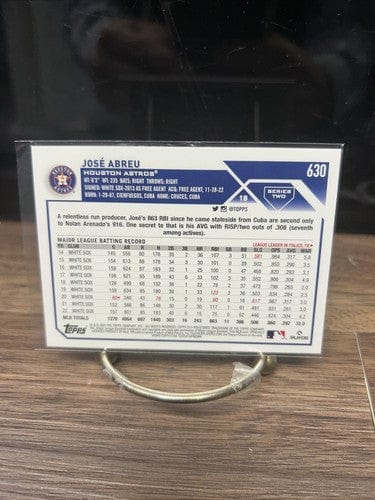 Cheap Sneaks Footwear/Sports Cards 2023 Topps Series 2 Base Jose Abreu #630 Houston Astros