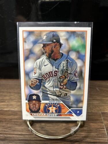 Cheap Sneaks Footwear/Sports Cards 2023 TOPPS SERIES ONE # 55 CHRISTIAN JAVIER ASTROS CARD