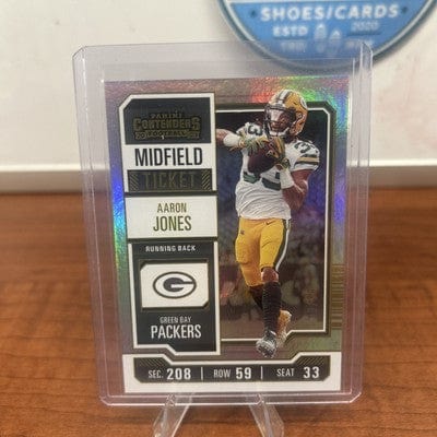 Cheap Sneaks Footwear/Sports Cards Aaron Jones 2023 Panini Contenders Midfield Ticket Foil Parallel #36 N