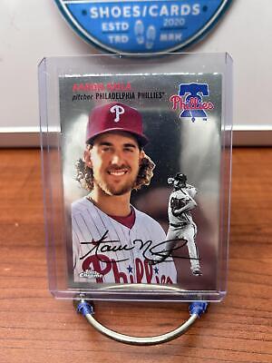 Cheap Sneaks Footwear/Sports Cards Aaron Nola 2023 Topps Chrome Platinum Anniversary #306 Philadelphia Ph