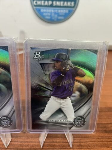 Cheap Sneaks Footwear/Sports Cards Adael Amador 2022 Bowman Platinum Top Prospect Colorado Rockies (X2) #