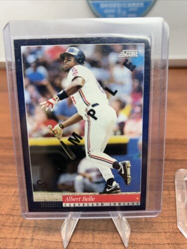 Cheap Sneaks Footwear/Sports Cards Albert Belle 1993 Score #7 SAMPLE/PROMO Card Cleveland Indians