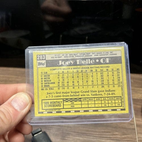 Cheap Sneaks Footwear/Sports Cards Albert Joey Belle Rookie 1990 Score 508 Cleveland Indians RC