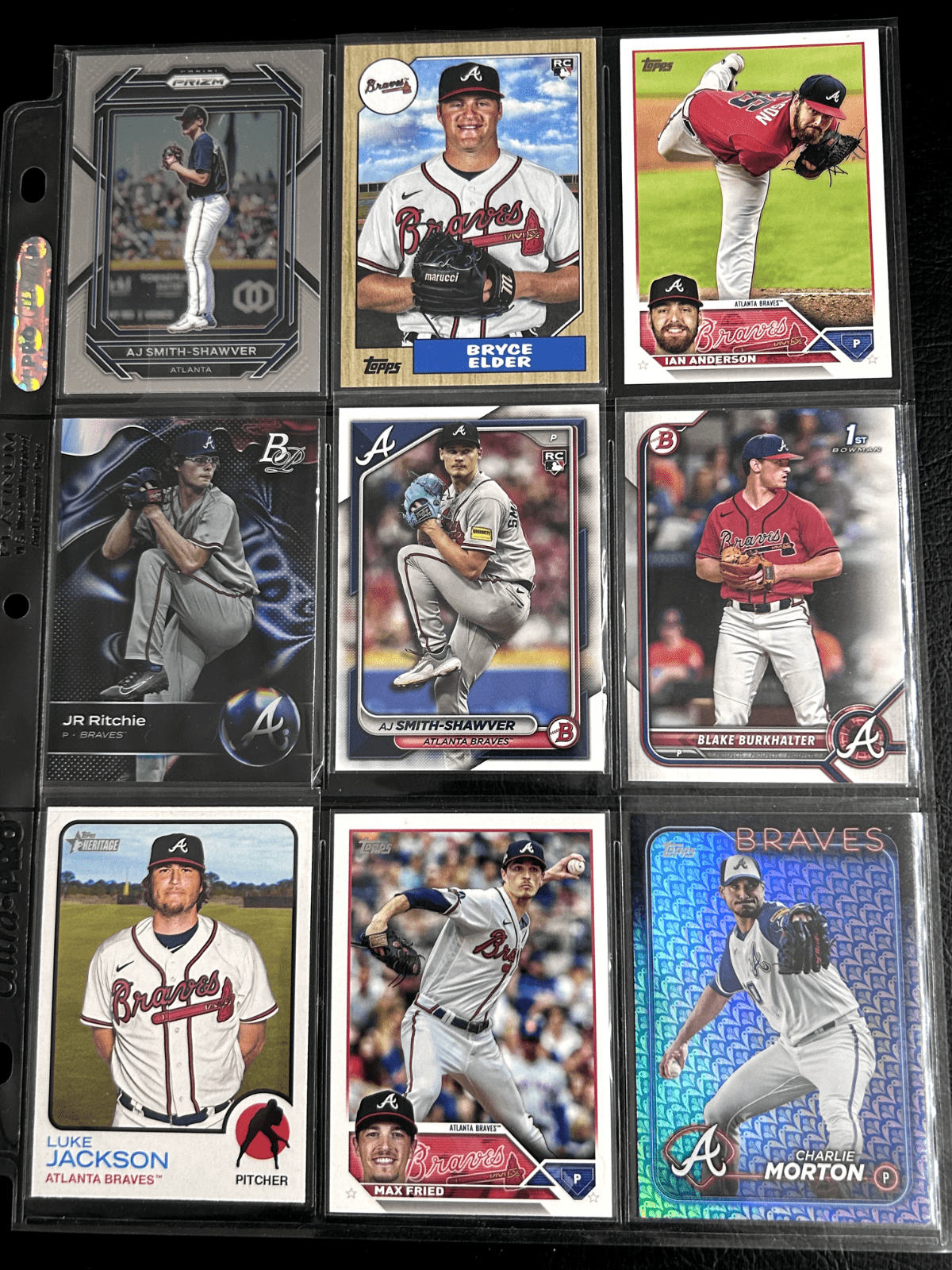 Cheap Sneaks Footwear/Sports Cards Anderson, Elder,Fried, Morton, Jackson,Ritche,Aj S Atlanta Braves Lots Topps, Topps Chrome, Bowman Chrome 2000-2024 10+ V