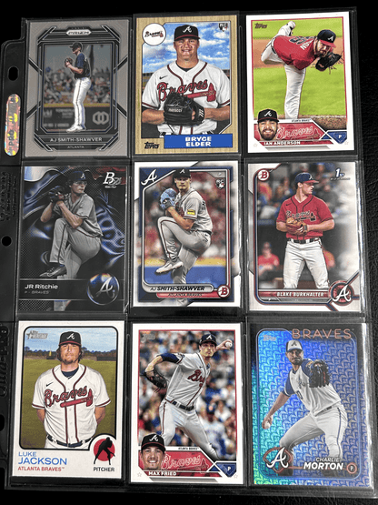 Cheap Sneaks Footwear/Sports Cards Anderson, Elder,Fried, Morton, Jackson,Ritche,Aj S Atlanta Braves Lots Topps, Topps Chrome, Bowman Chrome 2000-2024 10+ V