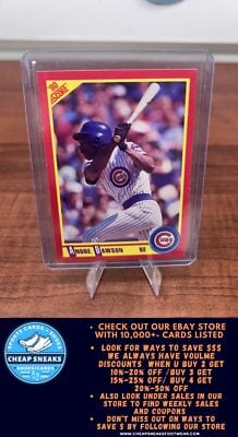 Cheap Sneaks Footwear/Sports Cards Andre Dawson 1990 Score #265 Chicago Cubs
