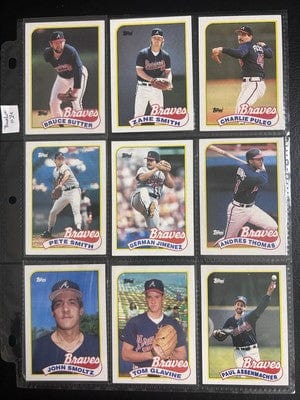 Cheap Sneaks Footwear/Sports Cards Atlanta Braves 70 + Different Lot Varations of Braves from years 1975-