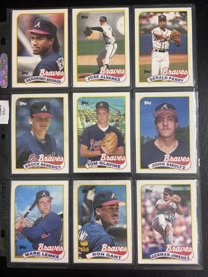 Cheap Sneaks Footwear/Sports Cards Atlanta Braves 70 + Different Lot Varations of Braves from years 1975-