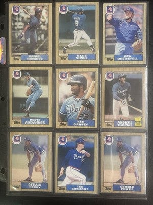 Cheap Sneaks Footwear/Sports Cards Atlanta Braves 70 + Different Lot Varations of Braves from years 1975-