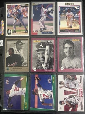 Cheap Sneaks Footwear/Sports Cards Atlanta Braves 70 + Different Lot Varations of Braves from years 1975-