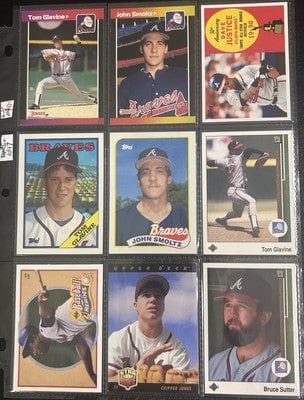 Cheap Sneaks Footwear/Sports Cards Atlanta Braves 70 + Different Lot Varations of Braves from years 1975-