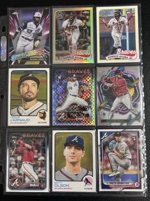 Cheap Sneaks Footwear/Sports Cards Atlanta Braves Lots Topps, Topps Chrome, Bowman Chrome 2000-2024 10+ V