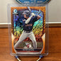 Cheap Sneaks Footwear/Sports Cards Baseball Card 09/25 Victor Izturis 2023 1st Bowman Chrome Orange Shimmer Refractor #