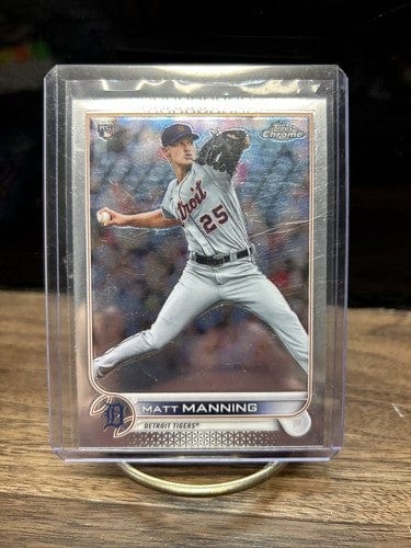 Cheap Sneaks Footwear/Sports Cards Baseball Card #175 Chrome Base 2022 Topps Chrome Matt Manning RC #57 Detroit Tigers