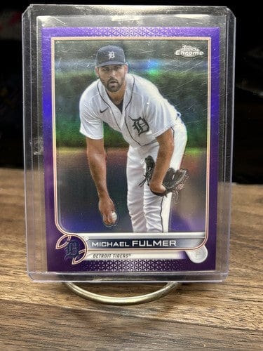 Cheap Sneaks Footwear/Sports Cards Baseball Card #175 Chrome Base 2022 Topps Chrome MICHAEL FULMER Purple Refractor!! Detroit Tigers!!