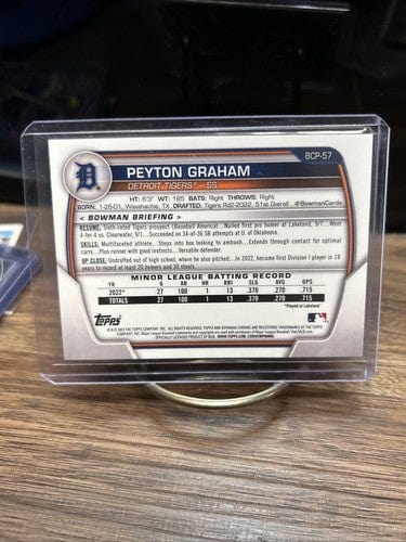 Cheap Sneaks Footwear/Sports Cards Baseball Card #175 Chrome Base 2023 Bowman Chrome Baseball Peyton Graham Detroit Tigers First Bowman
