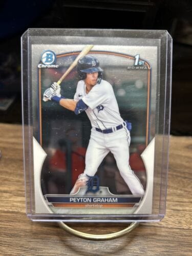 Cheap Sneaks Footwear/Sports Cards Baseball Card #175 Chrome Base 2023 Bowman Chrome Baseball Peyton Graham Detroit Tigers First Bowman