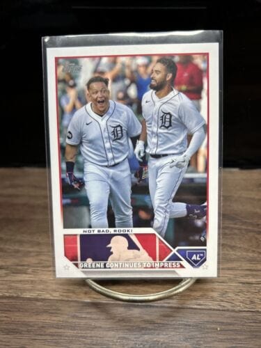 Cheap Sneaks Footwear/Sports Cards Baseball Card #175 Chrome Base 2023 Topps Series 1 Not Bad, Rook! Detroit Tigers #210 - Riley Greene/
