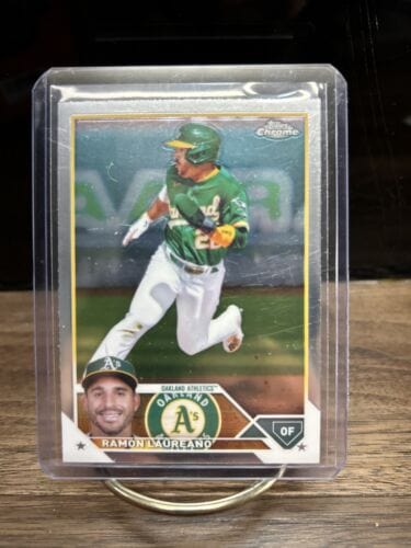 Cheap Sneaks Footwear/Sports Cards Baseball Card #175 Chrome Base Ramón Laureano Oakland Athletics 2023 Topps Chrome Baseball Baseball