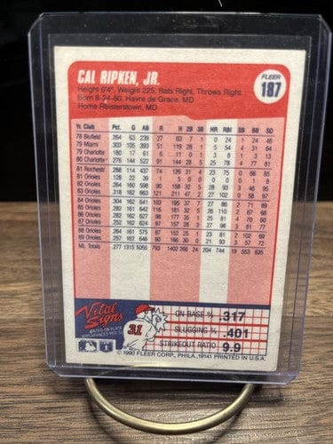 Cheap Sneaks Footwear/Sports Cards Baseball Card #187 Cal Ripken, Jr. 1990 Fleer Baltimore Orioles