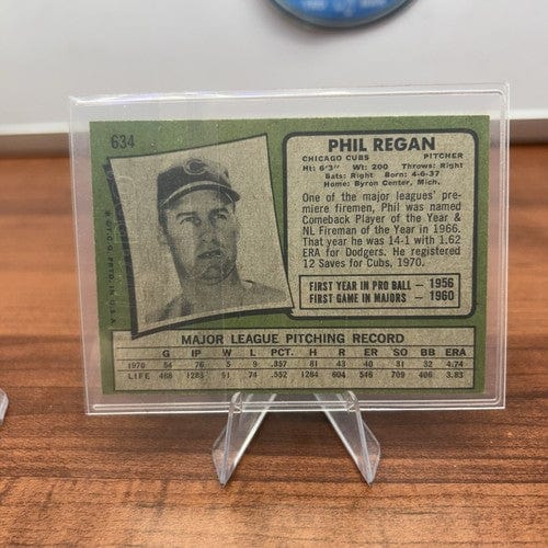 Cheap Sneaks Footwear/Sports Cards Baseball Card 1971 Topps #634 Phil Regan VGEX Cubs 530871