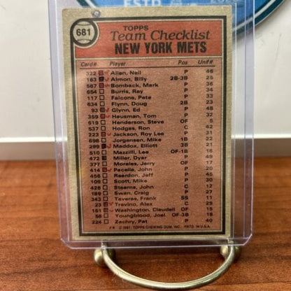 Cheap Sneaks Footwear/Sports Cards Baseball Card 1981 Topps #681 New York Mets - Joe Torre MGR  New York Mets Read Desc