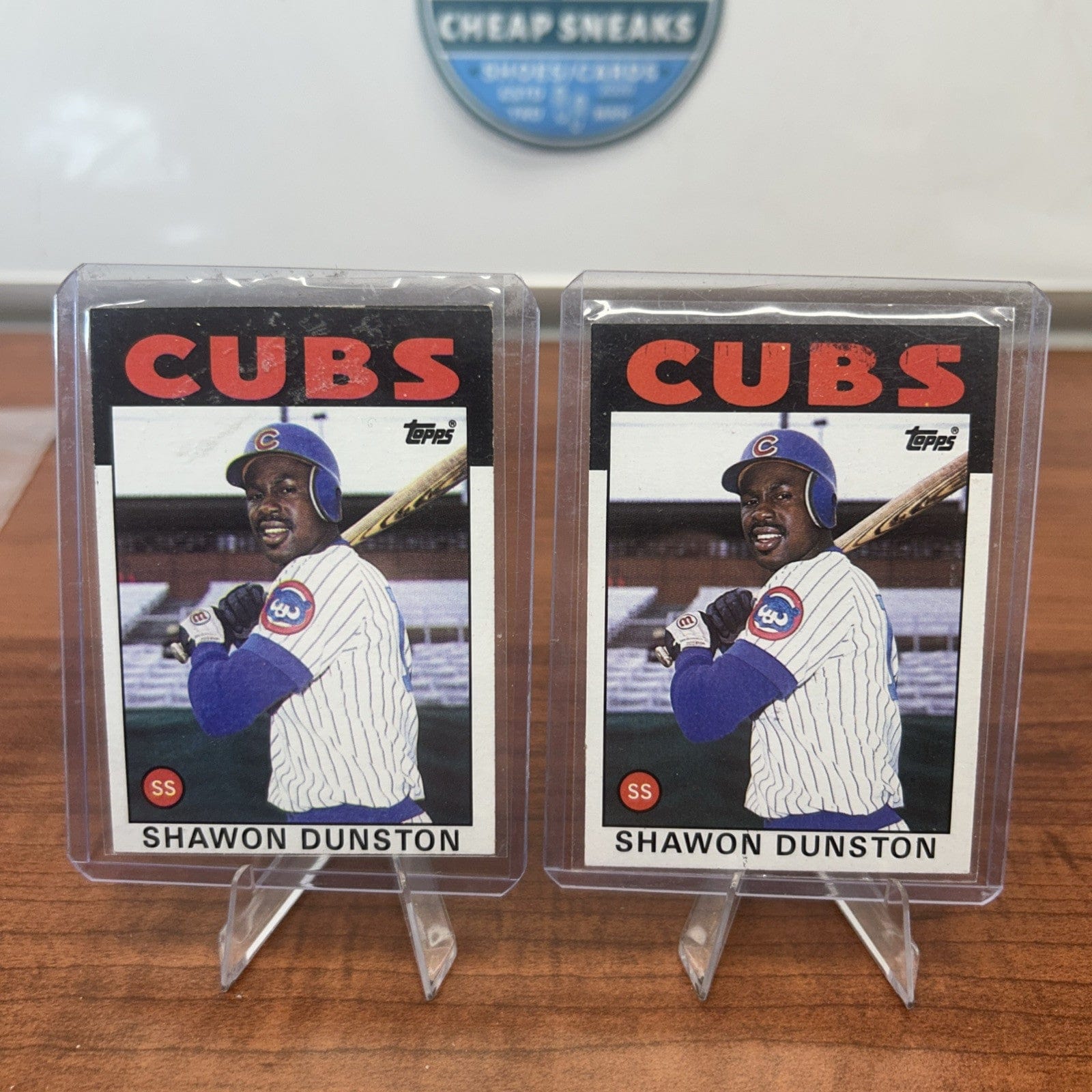 Cheap Sneaks Footwear/Sports Cards Baseball Card 1986 Topps #72 Shawon Dunston Baseball Card Chicago Cubs Ex +Bonus Car