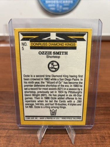 Cheap Sneaks Footwear/Sports Cards Baseball Card 1987 Donruss Diamond Kings Ozzie Smith St Louis Cardinals HOF