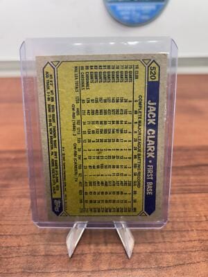 Cheap Sneaks Footwear/Sports Cards Baseball Card 1987 Topps #520 Jack Clark