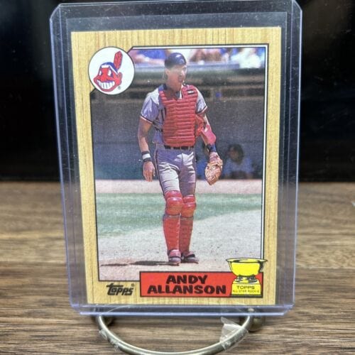 Cheap Sneaks Footwear/Sports Cards Baseball Card 1987 Topps Andy Allanson RC Rookie Cup #436 Cleveland Indians