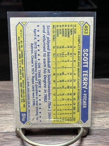 Cheap Sneaks Footwear/Sports Cards Baseball Card 1987 Topps Scott Terry Cincinnati Reds P Baseball Card #453