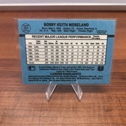 Cheap Sneaks Footwear/Sports Cards Baseball Card 1988 Donruss #201 Keith Moreland Chicago Cubs