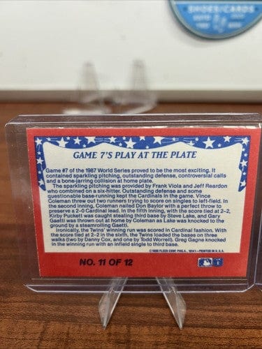 Cheap Sneaks Footwear/Sports Cards Baseball Card 1988 Fleer 87 World Series Cardinals/Twins Insert Set #6,#11 Of 12 Gam