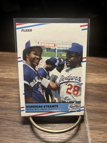 Cheap Sneaks Footwear/Sports Cards Baseball Card 1988 Fleer George Bell/Pedro Guerrero #623 Blue Jays Dodgers Superstar