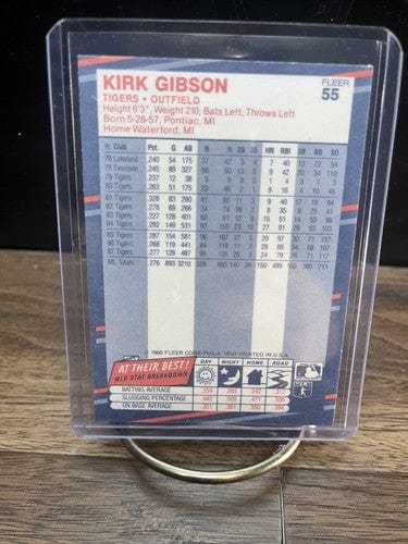 Cheap Sneaks Footwear/Sports Cards Baseball Card 1988 Fleer Kirk Gibson Detroit Tigers MLB Baseball Card #55 Outfield