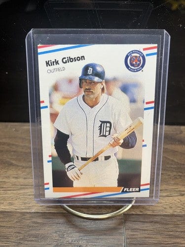 Cheap Sneaks Footwear/Sports Cards Baseball Card 1988 Fleer Kirk Gibson Detroit Tigers MLB Baseball Card #55 Outfield