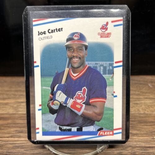 Cheap Sneaks Footwear/Sports Cards Baseball Card 1988 MLB Fleer Baseball | Joe Carter | #605 | Cleveland Indians
